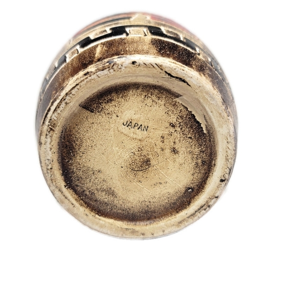 Vintage Motif Vase Egyptian Pharaoh Art Pottery Clay Earthenware 9" Hand Crafted - Picture 7 of 14